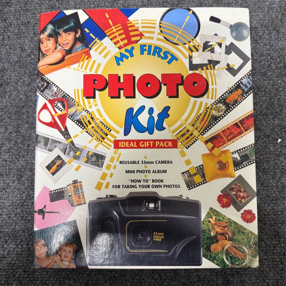 My First Photo Kit Reusable‎ 35mm Camera Mini Photo Album Instruction Book Gift